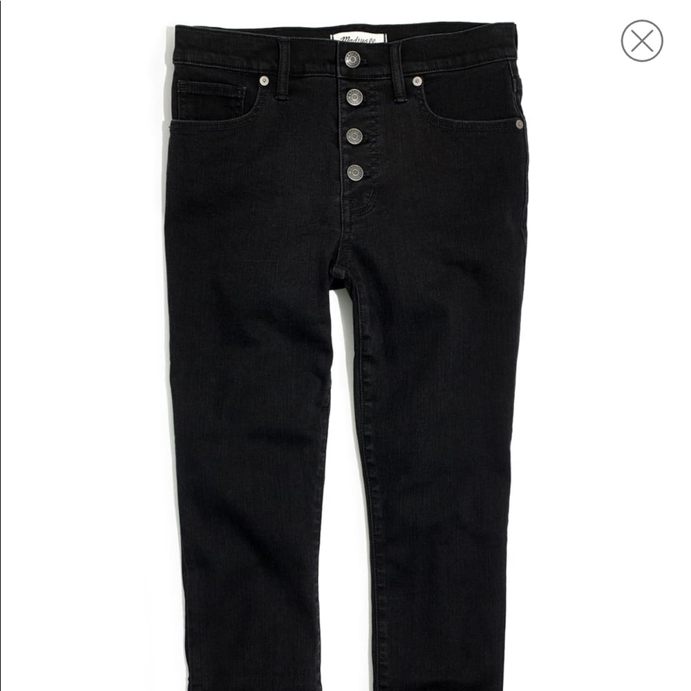 Madewell 9-Inch Button Ankle Skinny Jeans